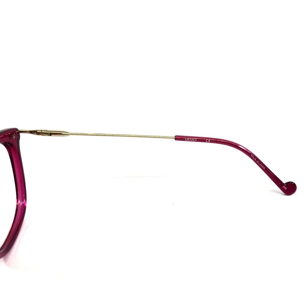 Liu Jo Eyeglasses Frames LJ2705 540 Cyclamen Dark Pink Gold Cat Eye 52-17-135